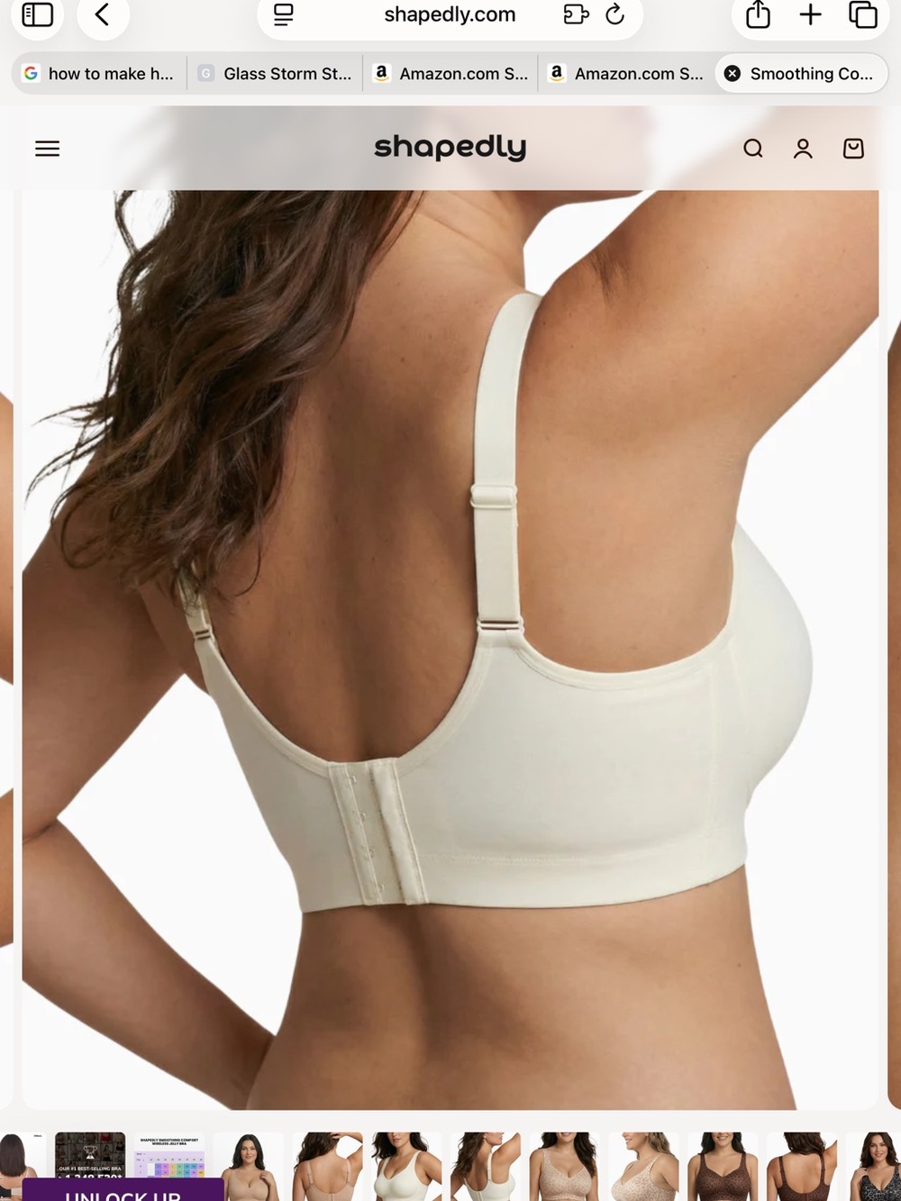 Shapedly Seamless Padded Wire-Free Bra - Blue Leopard, Taupe, Cream - Picture 4 of 4